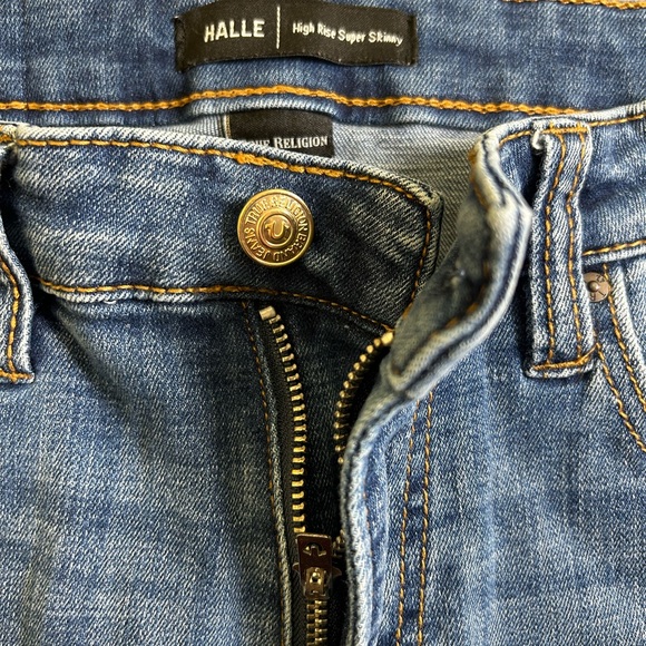 TRUE RELIGION Halle High Rise Super Skinny Jeans Women’s 27‎ Ankle - Picture 6 of 15